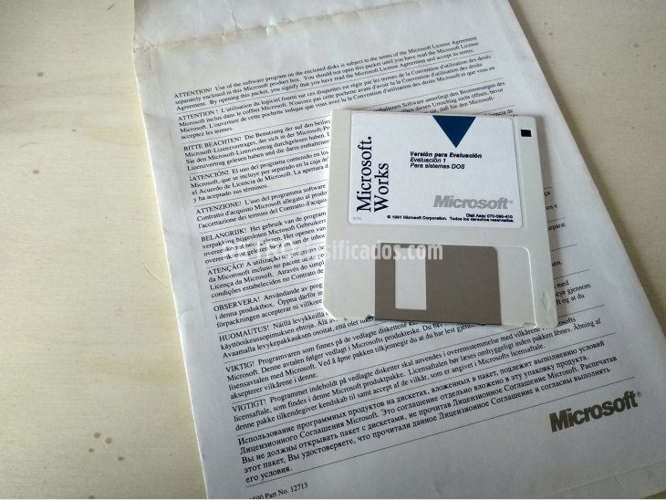 Microsoft Works - Versión Evaluación 1 para sistemas DOS