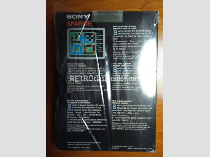 Juego Sparkie MSX de Konami para Sony 2