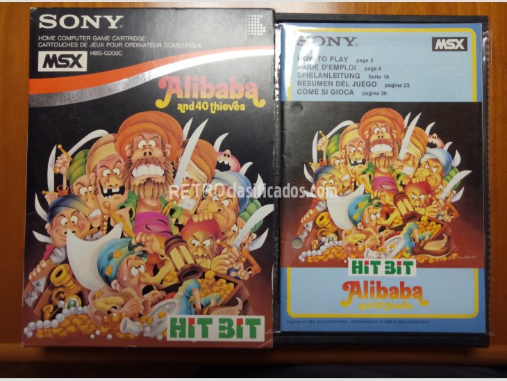 Juego MSX Alibaba y los 40 ladrones HIT BIT de Sony 2
