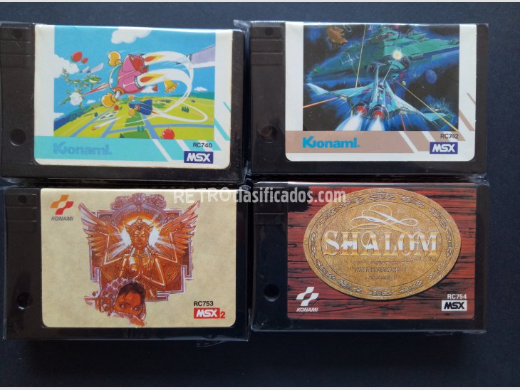 Lote juegos MSX de Konami 3