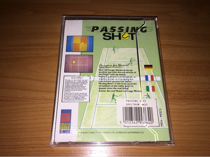 Passing  Shot juego original Spectrum 5