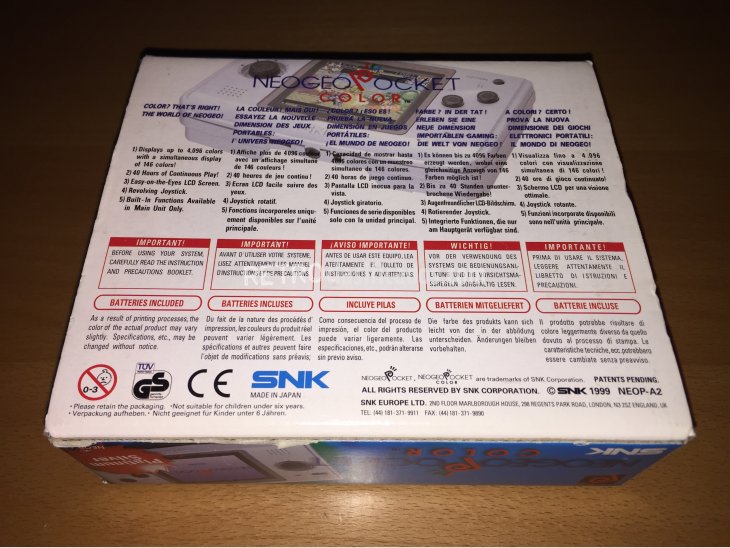 Neo Geo Pocket Color consola portatil original 5