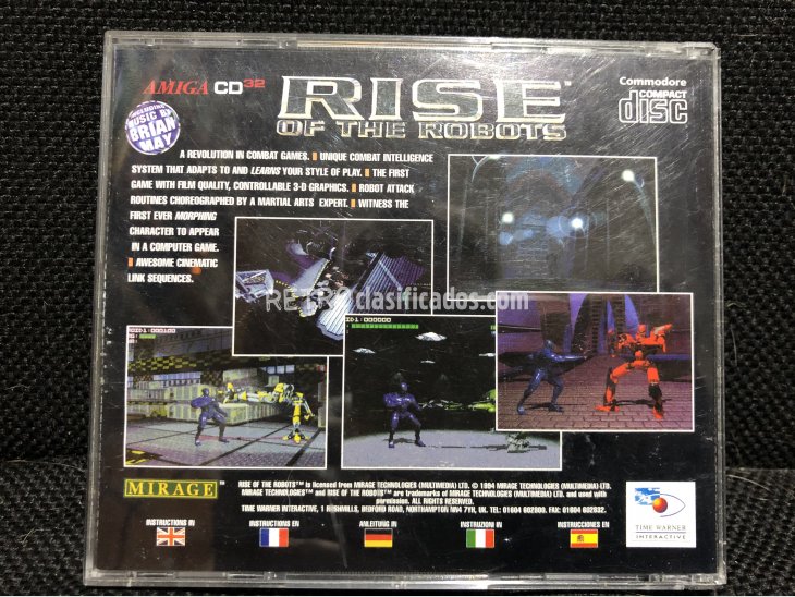 Juego Commodore Amiga CD32 Rise of the Robots 2