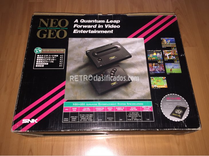 Neo Geo AES consola original completa SNK 3
