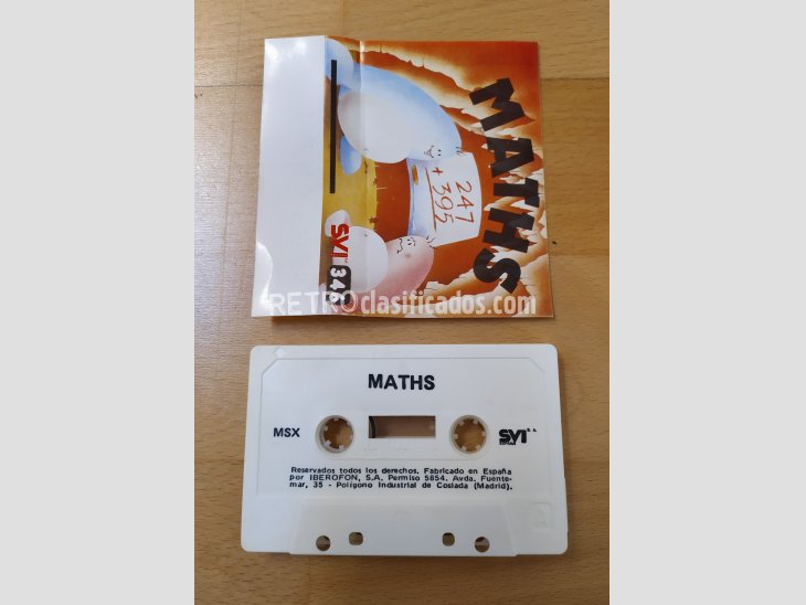 Juego MSX Maths Spectravideo 4