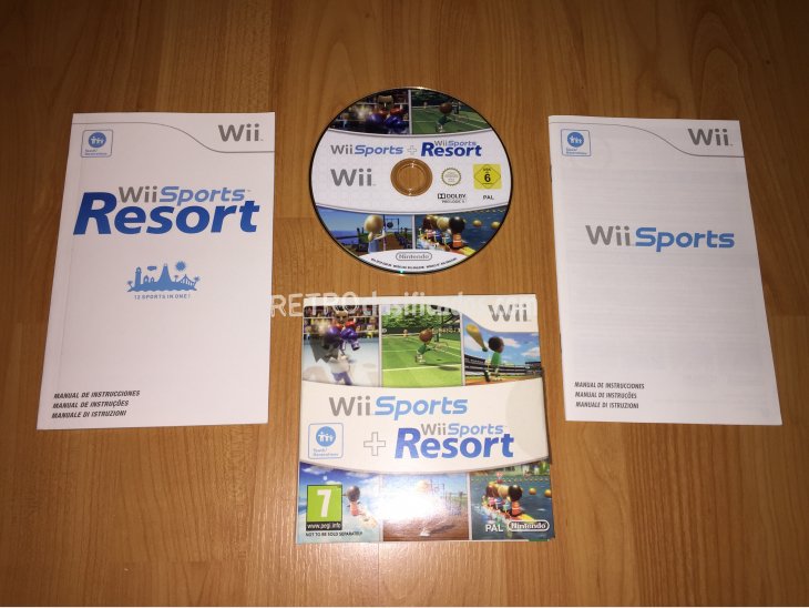 Wii con Wii Sports y Wii Sports Resorts 1