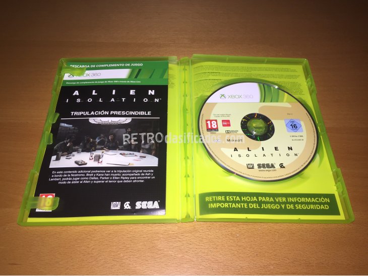 Alien Isolation juego original XBox 360 4