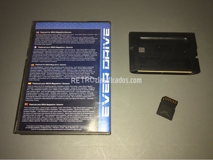 Everdrive Mega Drive completo original krikzz 5