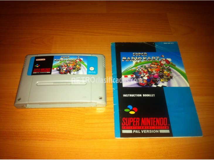 Super Mario Kart juego original Super Nintendo 3