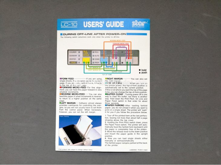 MANUAL DE USUARIO Impresora Star LC-10 3