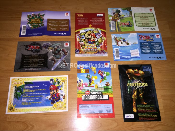 Tarjetas Club Nintendo con los codigos sin rascar 1