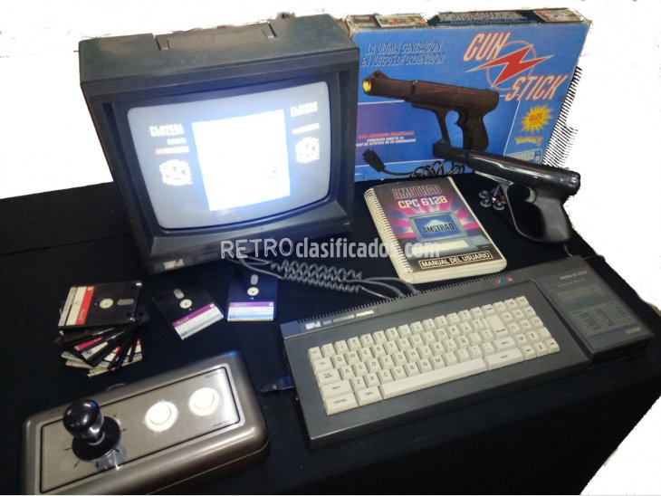 Amstrad CPC6128 + Joystick TELEMACH Pro + GUNSTICK 1