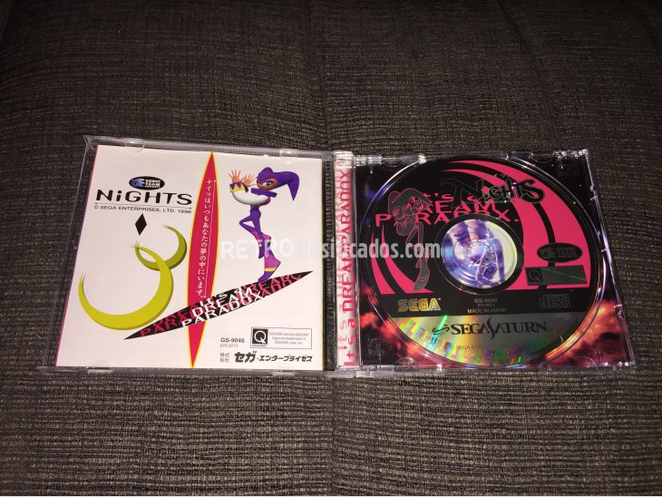 Nights into dreams juego original Sega Saturn 3