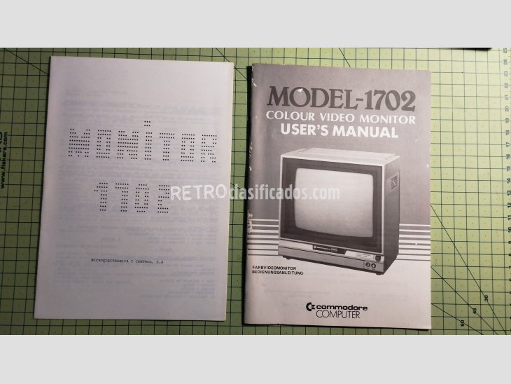  Manuales de monitor Commodore 1702 1