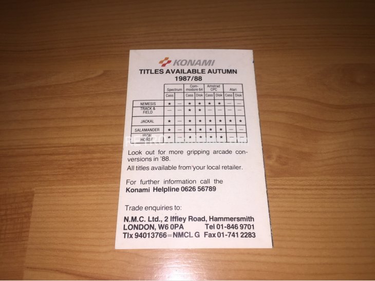 Manual original Konami conversiones juegos arcade 1987-88 4