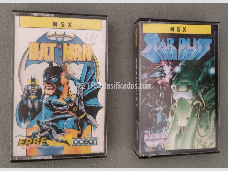 Pack MSX Batman y Star Dust de ERBE 1