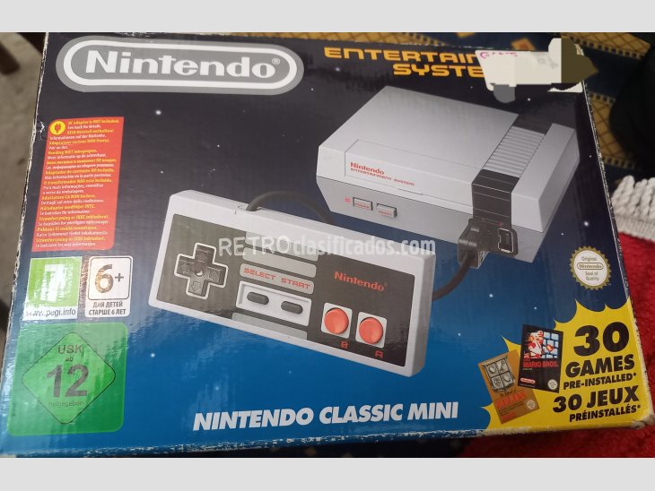 Nintendo Classic mini 2 mandos y 30 juegos  1