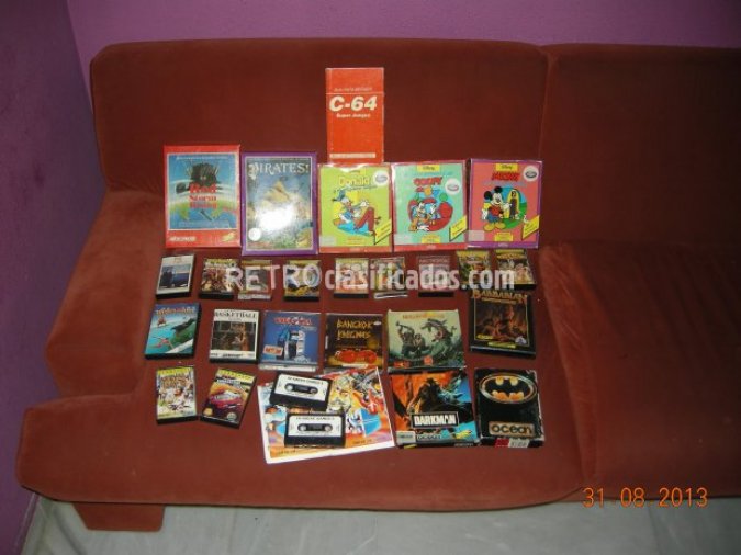 COMODORE 64+JUEGOS+LIBROS