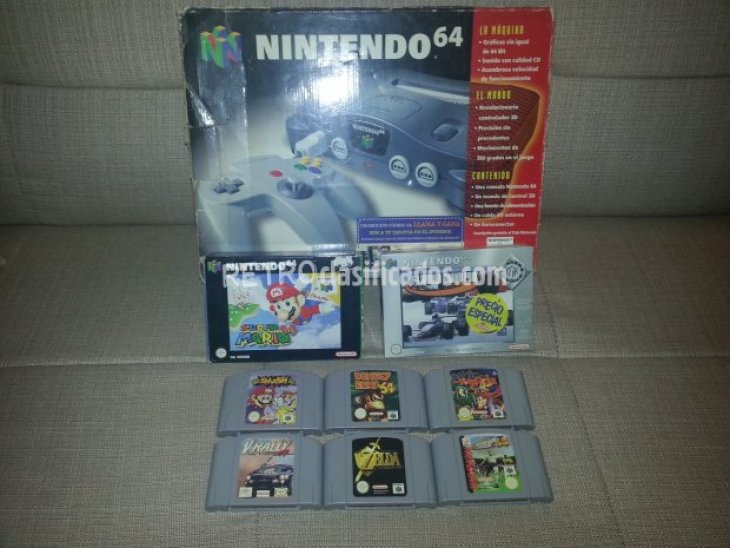 Nintendo 64 completa + extras