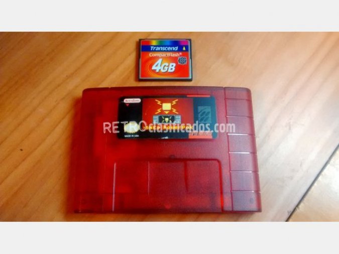 Flashcart PowerPak 4GB SNES como nuevo