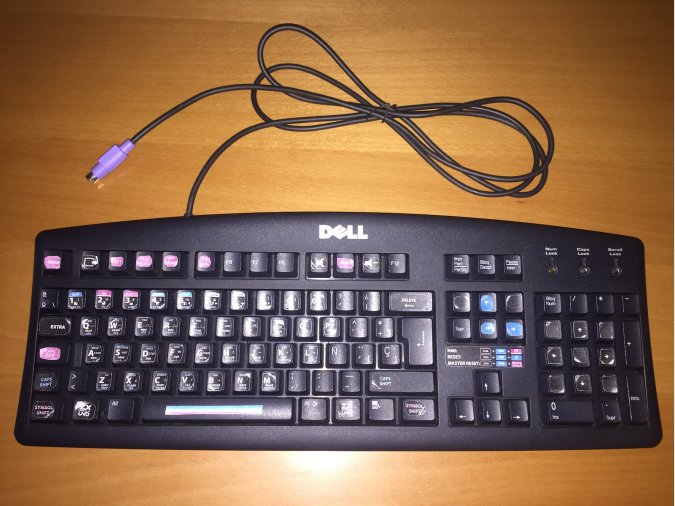 Teclado PS2 Dell con decoracion ZX-UNO