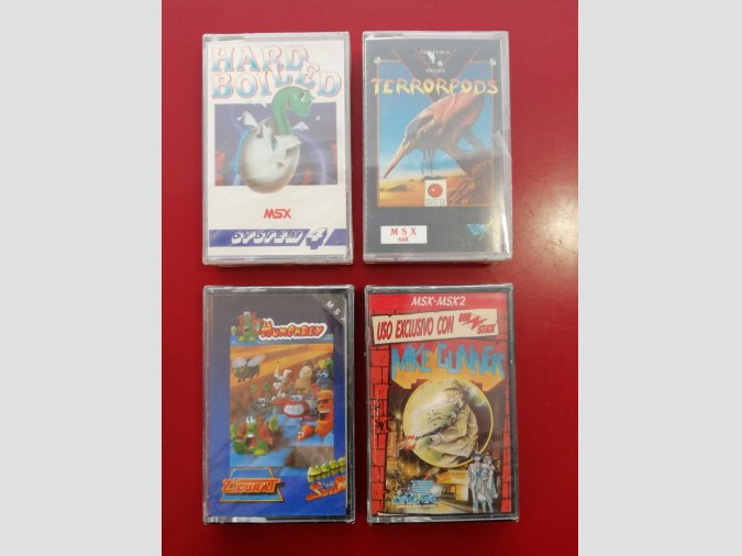 PACK 4 JUEGOS MSX CINTA NUEVOS PRECINTADOS