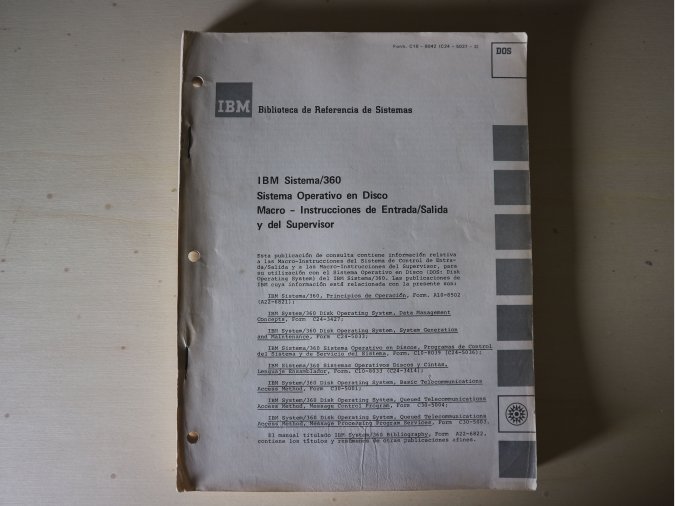 Sistema IBM/360 – Sistema Operativo en Disco macro