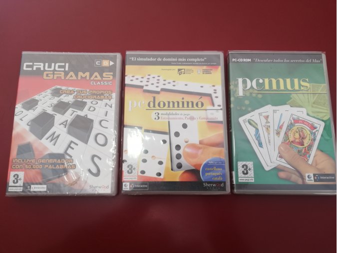 PACK 3 JUEGOS ORDENADOR WIN.95/98