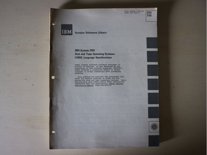 IBM System/360 – Disk And Tape Operating Systems, COBOL